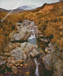 Mourne Snowy Mountains Waterfall Diamond Paintings