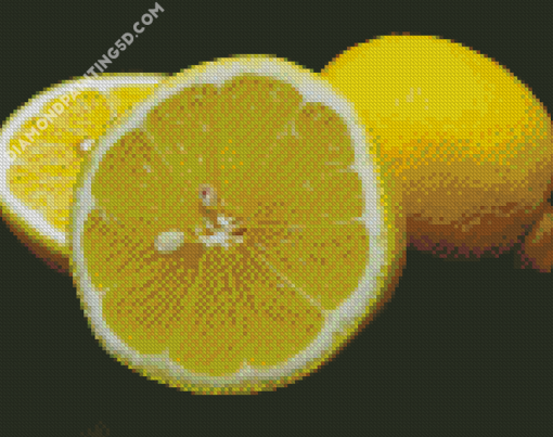 Yellow Fruit Lemon Diamond Paintings
