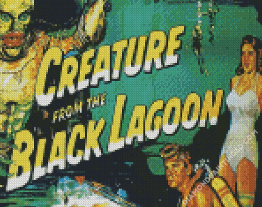 Creature From Black Lagoon Movie Diamond Paintings