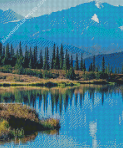 Wonder Lake Denali National Park Mountains Diamond Paintings