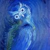 Abstract Mystic Blue Owl Diamond Paintings
