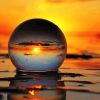Aesthetic Sunset Through Glass Ball Diamond Paintings