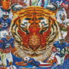 Auburn Tigers Art Diamond Paintings