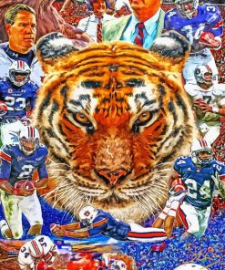 Auburn Tigers Art Diamond Paintings