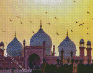 Badshahi Mosque Lahore Pakistan Diamond Paintings