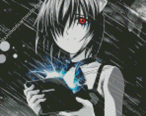 Black And White Lucy Elfen Lied Diamond Paintings