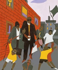 Blind Beggars By Jacob Lawrence Diamond Paintings