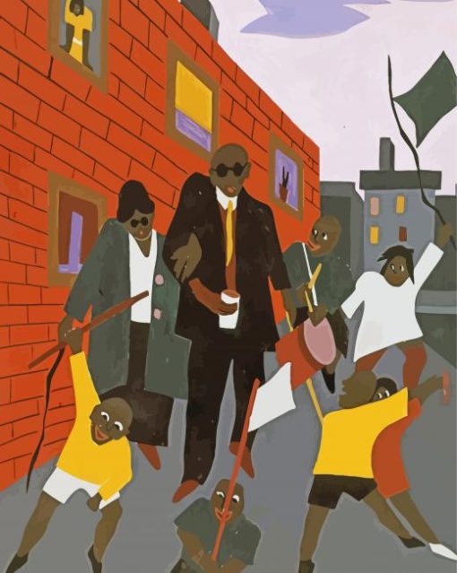 Blind Beggars By Jacob Lawrence Diamond Paintings