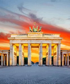 Brandenburg Gate At Sunset Diamond Paintings