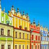 Colorful Historic Houses Diamond Paintings