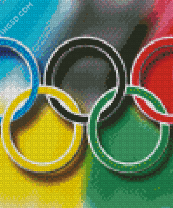 Colorful Olympic Rings Diamond Paintings