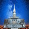 Columbia South Carolina Temple By Night Diamond Paintings