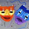 Comedy Tragedy Masks Diamond Paintings