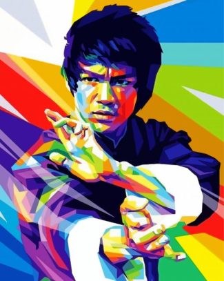 Enter The Dragon Bruce Lee Pop Art Diamond Paintings