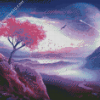 Fantasy Purple Tree Diamond Paintings