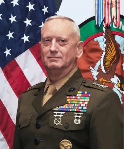 General James Mattis Diamond Paintings