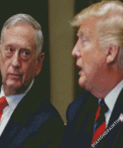 General Mattis And Trump Diamond Paintings