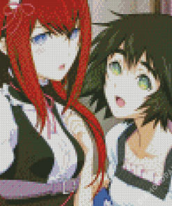 Kurisu Makise And Mayuri Shina Diamond Paintings