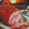 Glazed Ham Food Diamond Paintings