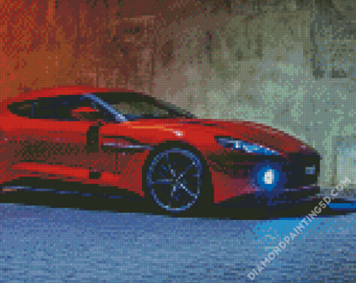 Aston Martin Sport Car Diamond Paintings