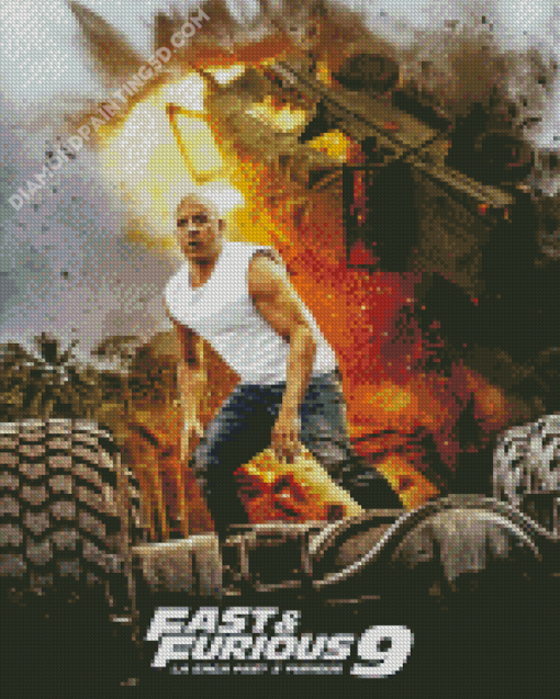 Fast And Furious Poster Diamond Paintings