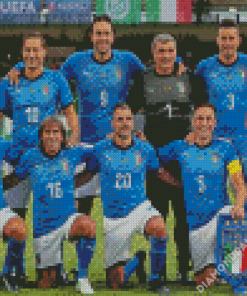 Italy National Football Team Art Diamond Paintingd