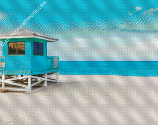 Sarasota Beach Hut Diamond Paintings