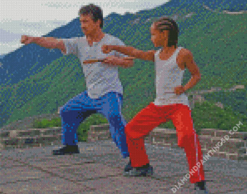 The Karate Kid Jackie Chan And Jaden Diamond Paintings