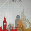 London Skylinne Poster Diamond Paintings