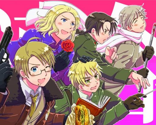 Hetalia Manga Diamond Paintings