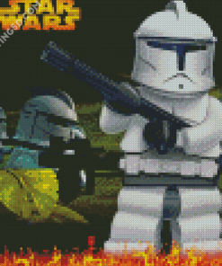 Lego Star Wars Video Game Poster Diamond Paintings