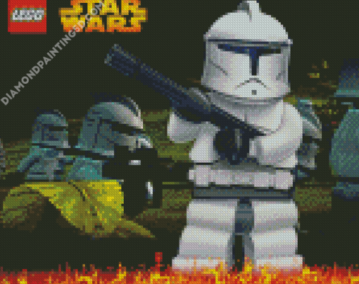 Lego Star Wars Video Game Poster Diamond Paintings