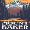 Mt Baker Poster Diamond Paintings