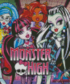 Monster High Poster Diamond Paintings