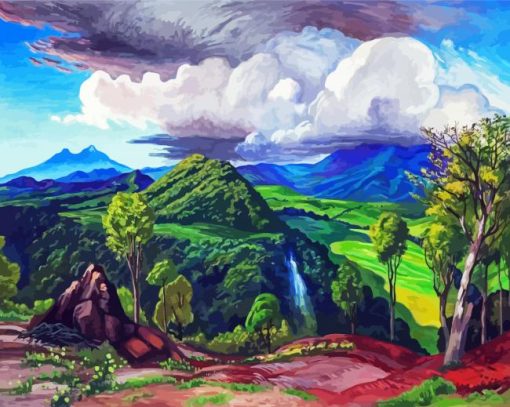 Pihuamo Valley By Dr Atl Diamond Paintings