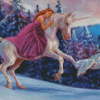 Princess And Unicorn Diamond paintings
