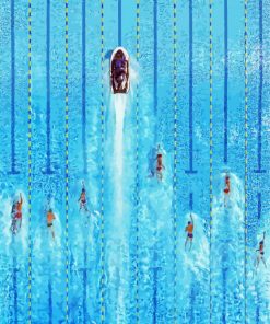 Racing Swimming Competition Diamond Paintings