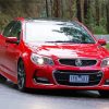 Red Holden Commodore On Road Diamond Paintings