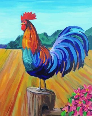 Colorful Rooster Diamond Paintings