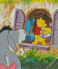 Aesthetic Winnie The Pooh And Eeyore Diamond Paintings