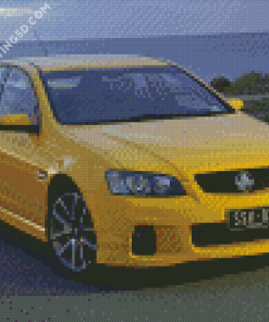 Yellow Holden Commodore Diamond Paintings