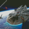 Millennium Falcon Star Wars Diamond Paintings