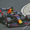 Red Bull Race Car On Road Diamond Paintings