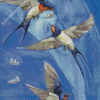 Swallow Birds Art Diamond Paintings