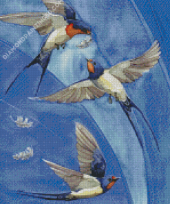 Swallow Birds Art Diamond Paintings