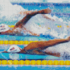 Swimming Competition Swimmers Diamond Paintings