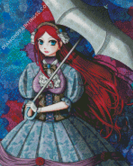 Anime Noble Lady Diamond Paintings