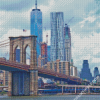 Brooklyn Bridge And Trade Center Diamond Paintings