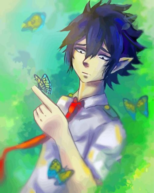 Tamaki Amajiki With Butterflies Art Diamond Paintings