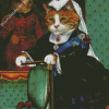 Victorian Cat Animal Diamond Paintings